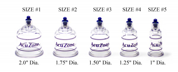 Hansol or AcuZone BOILABLE Plastic Cupping Cups(10 pcs/Box)