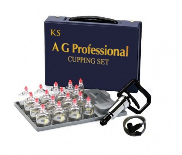 AG Professional Plastic Cupping Set(17 cups)  *INCLUDES the Extension Tube 