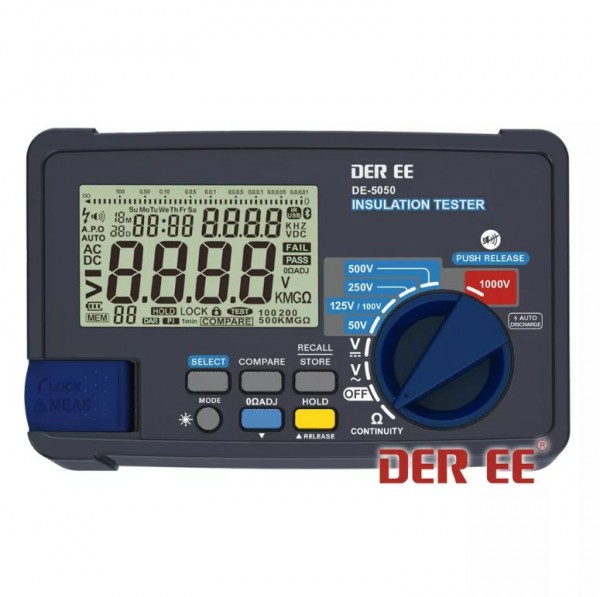DE-5050R: Handheld Digital Insulation Tester