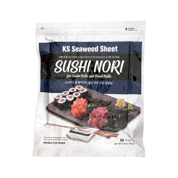 KS SEAWEED - 50 Sheets, 125g(76 Packs) 김밥김