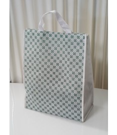 Green (Diamond) Pattern Carrying Bag with Velcro Enclosing 약가방