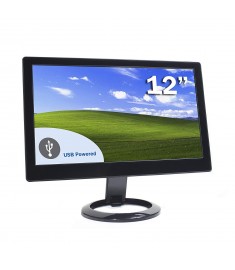 DoubleSight Displays DS-12U 12" LCD USB Monitor - TAA Compliant - 1366 x 768 - WXGA - 250 Nit - USB - Black - Portable No Video Card Required PC/MAC - 3 Year Warranty