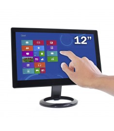 DS-12UT: DoubleSight Displays 12" LCD Touchscreen Monitor - TAA Compliant - Capacitive - 1366 x 768 - WXGA - 250 Nit - USB - Black - PC/MAC - 3 Year Warranty