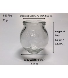 Fire Glass Cupping Jar #5 - Extra Large (15 PCS)
