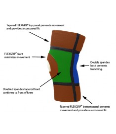 FLEXGRIP Spandex Knee Support - 12"
