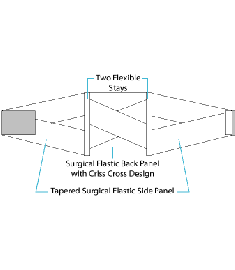 (#366) 10" Elastic Criss Cross 