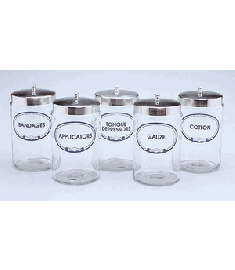 Labeled Sundry Jar with Cover