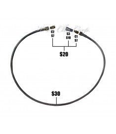 Metal Hose 98 inches for Wonil Extractor & Jinbo Packer