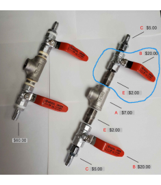 Valve for Wonil Extractor - Picture A+B