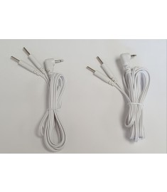 1 Pair of Electrode Lead Wires / Cables for Electronic Pulse Massager 
